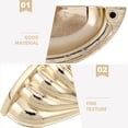 thumbnail image 3 of FOMIYES 2Pcs Zinc Alloy Cabinet Pull Handles Golden Finish Semicircle Design for Drawer and Wardrobe, 3 of 8