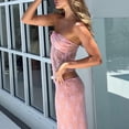 thumbnail image 5 of DHFJKG 2 Piece Skirt Sets Women Summer Strapless Outfits Floral Sexy Mesh Sheer Crop Top Bodycon Maxi Skirts Beach Resort Wear Holiday Outfit, 5 of 9