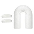 thumbnail image 1 of Cubierta de manguera de aire acondicionado portátil, cubierta de tubo de salida de aire, funda aislante para manguera de aire acondicionado portátil Blanco, 1 of 8