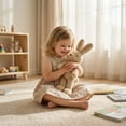 thumbnail image 4 of 16.9in Long Legged Bunny Plush Toy, Soft Floppy Eared Bunny Stuffed Animal, Cozy Hugging Pillow, Animal Character Decor, Sweet Birthday Gift, Soft Fabric Plushie, 4 of 7