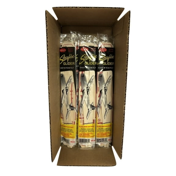 Lot of 6 Guillow's #35 Starfire Balsa Wood Flying Airplanes GUI-35-6