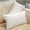 White, variant on Cheer Collection Set of 2 Hollow Fiber Filled Lumbar Couch Pillows, 12" x 20" - Black