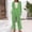 Green, variant on Women's Two Piece Sets Pants Suits Dressy Business Casual Outfits Professional Blazer Pantsuits Set Work Office Blue XXXL