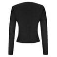 thumbnail image 5 of PuLe Sweaters for Women Women's Ribbed Knit Button Down V Neck Lightweight Cropped Cardigan Sweater ﻿, 5 of 6