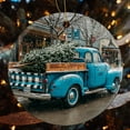 thumbnail image 4 of Xmas Trees Truck Ornament Blue Vintage Truck Keepsake Ceramic Ornament Funny Commemorative Ornaments & Gift Ornament Xmas Present, 4 of 5