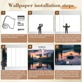 thumbnail image 5 of Wallpaper Serene Mountain Lake Sunset Pine Trees Reflective Water Peel and Stick Wall Murals 100"H x 144"W Removable PVC Wall Paper Self-Adhesive Wall Paintings Art Decor for Bedroom Living Room, 5 of 7