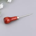 thumbnail image 2 of Minkissy Leathercraft Awl Tool with Light Brown Wood Handle, 1 Pc for Handmade Leatherwork, Crafting, Sewing, and Projects, 2 of 6