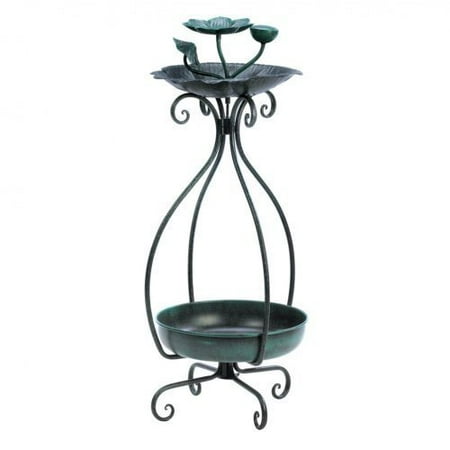 Pretty Flower Bed - Koehler Home Outdoor Decorative Accent Metal Birdfeeder And Pretty Flower Pot Planter