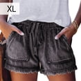 thumbnail image 3 of Pantalones cortos de mezclilla suaves para mujer, pantalones cortos de tela vaquera para niñas y adolescentes, ropa de verano para mujer Prendas para la parte inferior del cuerpo Gris oscuro SG Minnieouse AP010851-34, 3 of 5