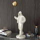 thumbnail image 2 of Originalidad globo niño figura estatua obra de arte decoración de aterrizaje blanco, 2 of 9