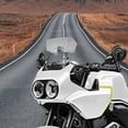 thumbnail image 2 of Motorcycle Wind Screen, Heightened Windshield Spoiler, Adjustable Extension, gray, 2 of 5