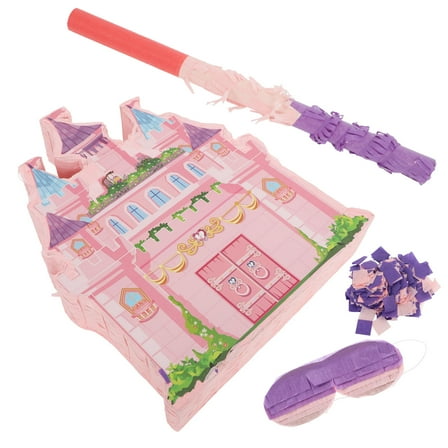 BESTONZON Dreamy Castle Pinata For Birthday Decorations For Girl Multi Paper Candy Holder 1 Set