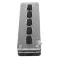 thumbnail image 1 of Teclado Programable, Teclas De Silicona Teclado Silencioso Práctico 5 Teclas DIY Programable Negro Para Medios Para Música, 1 of 7