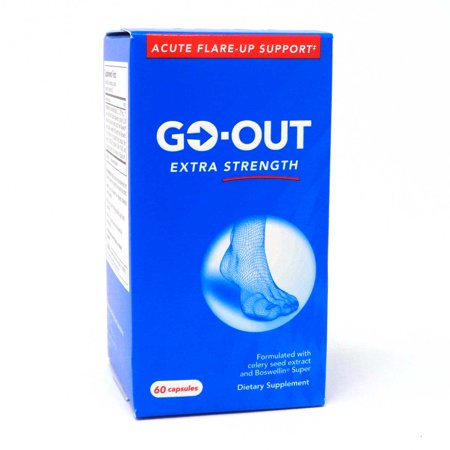 Extra Strength Uric Acid Support – Go-Out Joint Pain & Stiffness Flare-Ups Supplement with Celery Seed Extract, Tart Cherry Extract, Boswellia, Bromelain, Black Pepper by Mt. Angel Vitamins, 60-Ct.