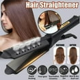 thumbnail image 3 of Ceramic tourmaline ion flat iron hair straightener four speed temperature adjustment fast heating hair straightener (black,EU), 3 of 7
