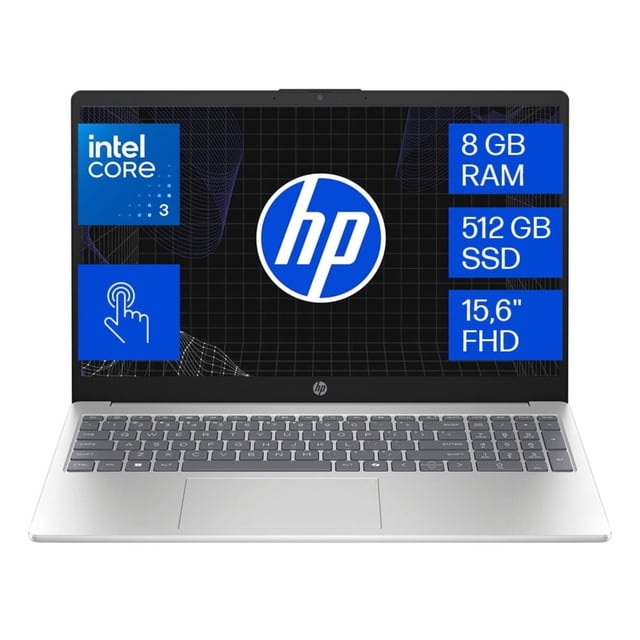 Laptop HP 15-fd0333la Intel Core 3 8GB 512GB SSD Táctil