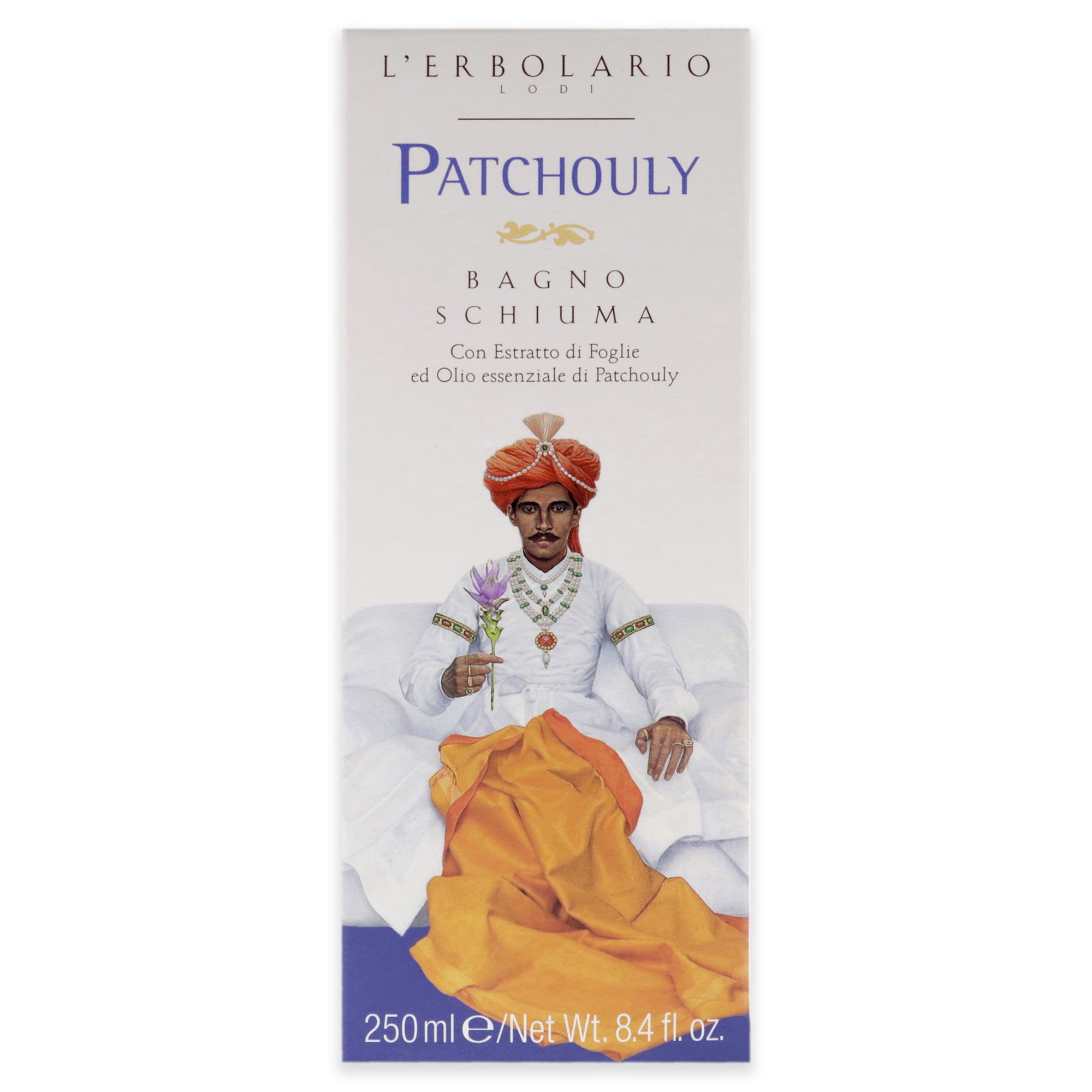 L'Erbolario Patchouli Bath Foam Soap, Shower Gel, 8.5 oz
