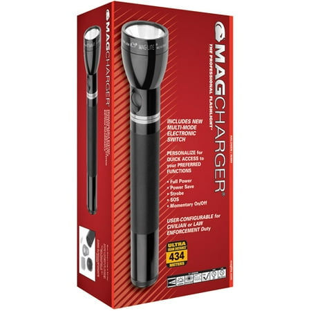 MAG Instrument MAG Charger ESW Rechargeable Flashlight System 7 with NiMH Battery, Black