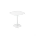 thumbnail image 2 of Liki 28 Inch Bistro Dining Table- Round Top and Base- Modern White Metal, 2 of 6