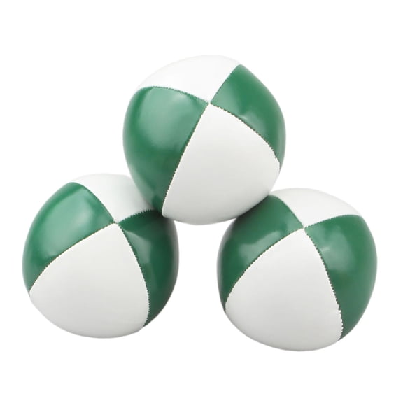3x pelotas de malabarismo suaves juguetes de lanzamiento duraderos 63mm/2,48 ''entrenamiento deportivo para adultos espectáculo cesta de Pascua Verde blanco