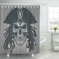 thumbnail image 1 of Cortina de Ducha ABPHQTO Ilustración Vectorial de Calavera Pirata 160x180 cm, 1 of 1