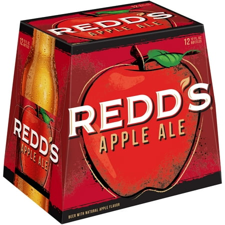 Redd's Apple Ale Beer, 12 Pack, 12 fl. oz. Bottles, 5% ABV