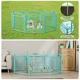thumbnail image 7 of Pefilos Dog Playpen for Indoor, Yard, RV Camping, 24" 8 Panels Dog Fence for Puppy and Small Dogs, Outdoor Foldable Pet Exercise Pen with Doors, Blue, 7 of 7