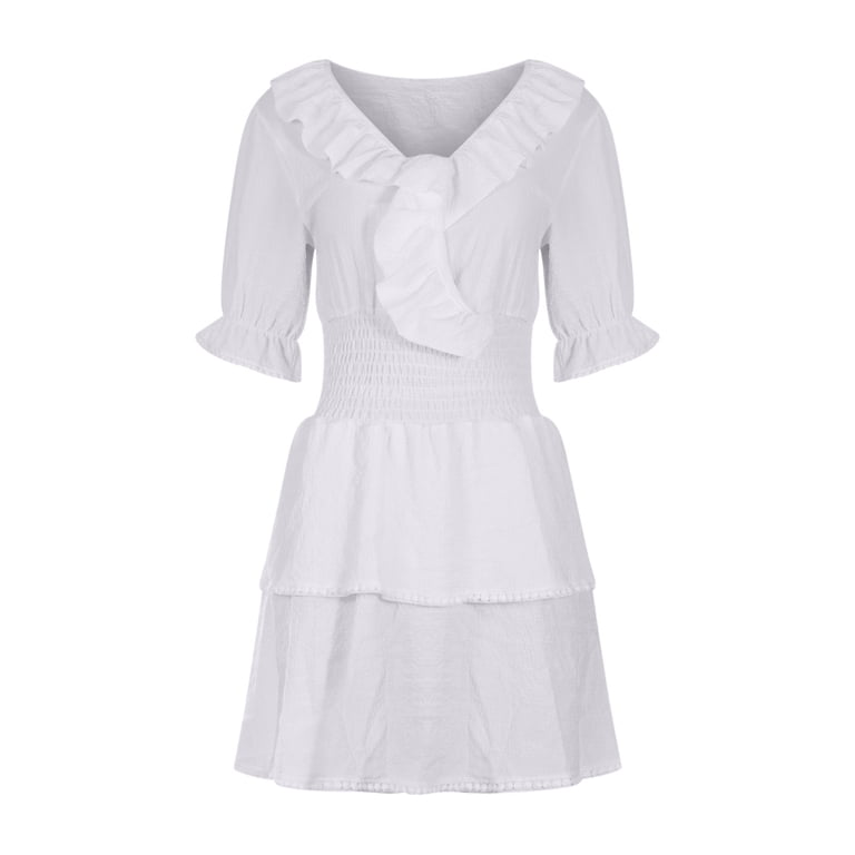 fitted white dress short Chic White Ellis Mini Dress