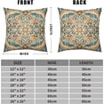 thumbnail image 5 of Colorful Boho Decorative Pillow Covers 20x20 Bohemian Ethnic Pattern Linen Pillow Case Mid Century Modern Decor Cushion Case for Couch Bed Living Room 2 Pack, 5 of 6