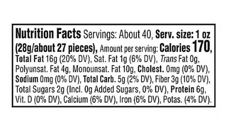 Wellsley Farms Oil Roasted and Unsalted Almonds, 40 oz.
