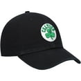 thumbnail image 3 of Men's '47  Black Boston Celtics Core Logo Clean Up Adjustable Hat, 3 of 4