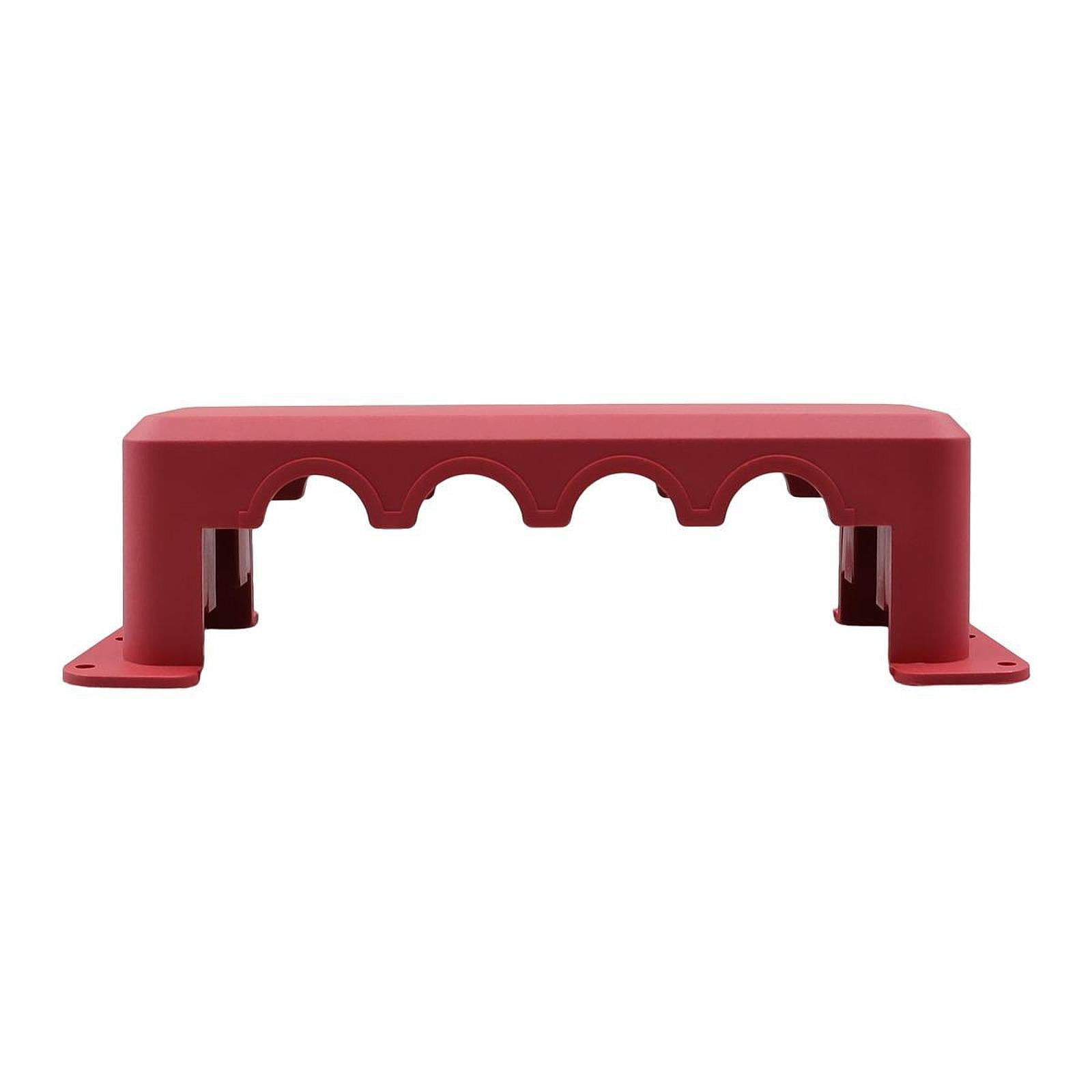 funtasica Bus Bar Power Distribution Block Max 300V 600A Heavy Duty, 5 Post Busbar Terminal Block for Boat, Automotive, RV, Car, Yacht Red