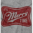 thumbnail image 2 of Xmas Its Merry Time Christmas Plus Size Crewneck Graphic Tee Shirt Brisco Brands 3X, 2 of 5