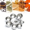 thumbnail image 2 of VIFERR Household DIY Measuring Cup Kit Stainless Steel Cake Kitchen Baking Cooking Multifuntional Measuring Spoon 7Pcs (7-piece measuring spoon), 2 of 8