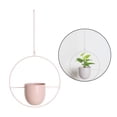 thumbnail image 4 of Creativo metal decorativo planta percha colgante maceta titular interior al aire libre Ronda rosa Zulema cesta de maceta colgante, 4 of 8