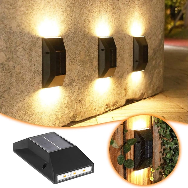 Bagmrteho Solar Wall Light IP65 Up And Down Illuminate Outdoor Sunlight Lamp