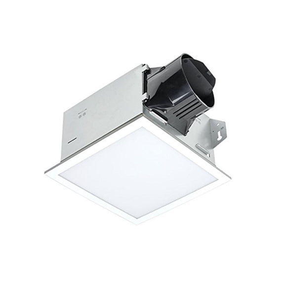 Open Box Delta Electronics 100 CFM Bath Fan Edge Lit Dimmable LED Light