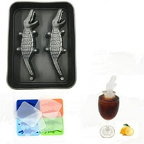 3D Silicone Crocodile Shape Ice Cube Tray Mold Chocolate Cake Candy Mould Maker Kitchen Baking Whiskey Cocktail Ice Cream Tool