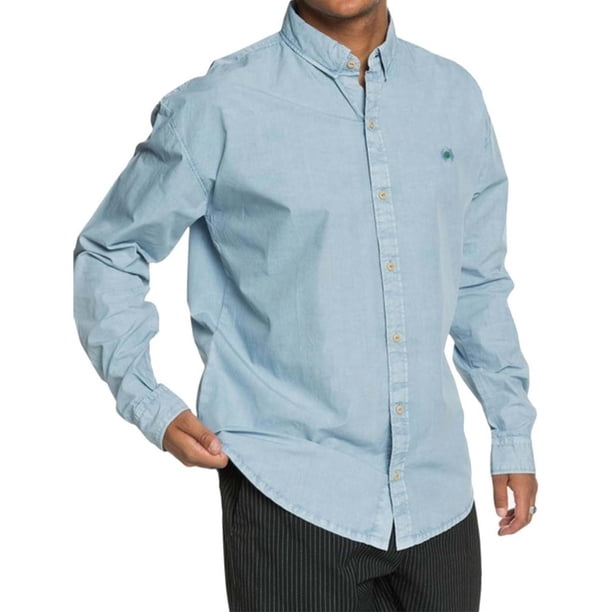 Camisa Quiksilver Hombre Originals Peace Azul Manga Larga EQYWT04047BEV0