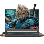 MSI Thin 15 Gaming Laptop 15.6" FHD IPS 144Hz Intel Octa-core i5-13420H (> i7-11800H) 32GB RAM 2TB SSD GeForce RTX 4050 Backlit USB-C Win11 w/ICP Hub