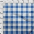 thumbnail image 2 of oneOone Polyester Lycra Blue Fabric Gingham Check Craft Projects Decor Fabric Printed By The Yard 56 Inches Wide, 2 of 4