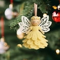 thumbnail image 2 of CY5O5ee DIY Crochet Ornaments for Christmas Tree Hanging Christmas Holiday Decor Gift Craft Decor for Friends Hanging Ornaments Merry Christmas 5/4/3/2/1PCS, 2 of 7