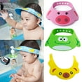thumbnail image 4 of D-GROEE 3Pack Adjustable Baby Shower Cap Adjustable Baby Bath Visor Infant Bathing Protection Cap Safe Shampoo Shower Hat with Ear Protection Baby Hair Washing Aids for Baby Toddler Children Kids, 4 of 7