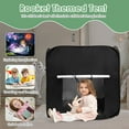 thumbnail image 5 of Sensory Tent for Kids with Storage Bag Portable Sensory Pop Up Tent Foldable Pop Up Black Out Tent Lightweight Sensory Calming Hideout Home Calming Tent for Kids Black, 5 of 10