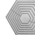 thumbnail image 2 of Hexagon Embossing Dies Stencil Metal Scrapbooking Card Embossed Template for Photo Album Frame Stamps Tools Craft, 2 of 7