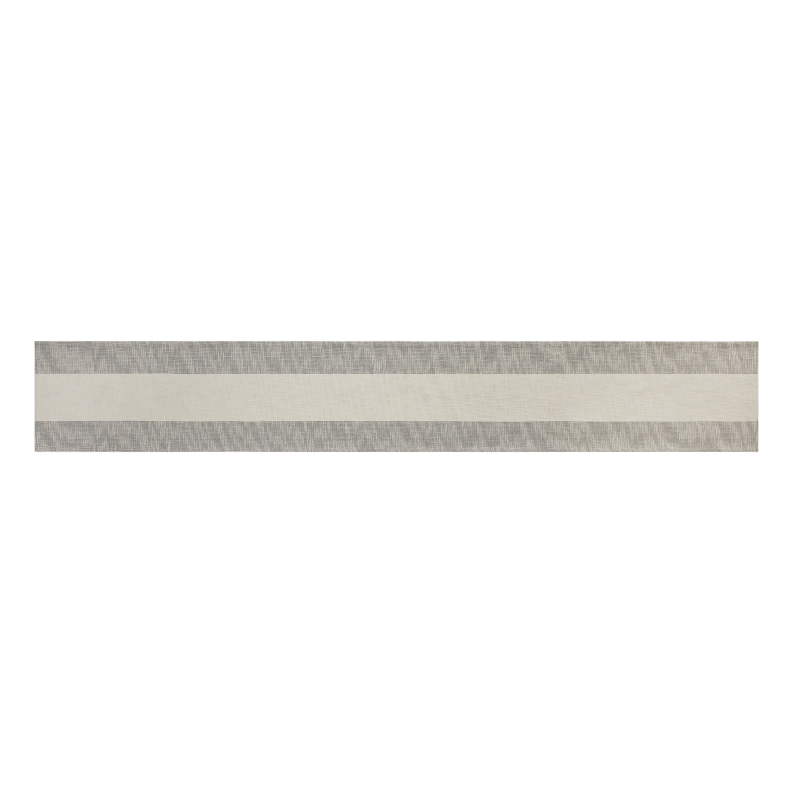 (2 pack) Better Homes & Gardens Jett Stripe Cotton Woven Table Runner - Black and White - 14" x 90"
