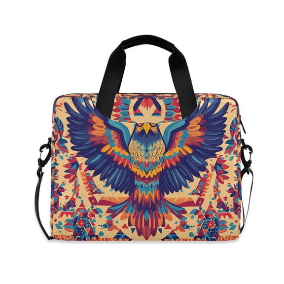 FORMRS 16" Laptop Sleeve Bag Carrying Case with Handle Travel Shoulder Briefcase, Colorful Abstract Eagle