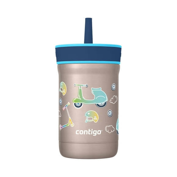 Vaso térmico Contigo Leighton con pajilla 355 ml antiderrames
