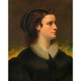 thumbnail image 2 of Josef Matthias Aigner 15x18 Black Ornate Wood Framed Double Matted Museum Art Print Titled - Charlotte Wolter as 'Maria Stuart' (1863), 2 of 5