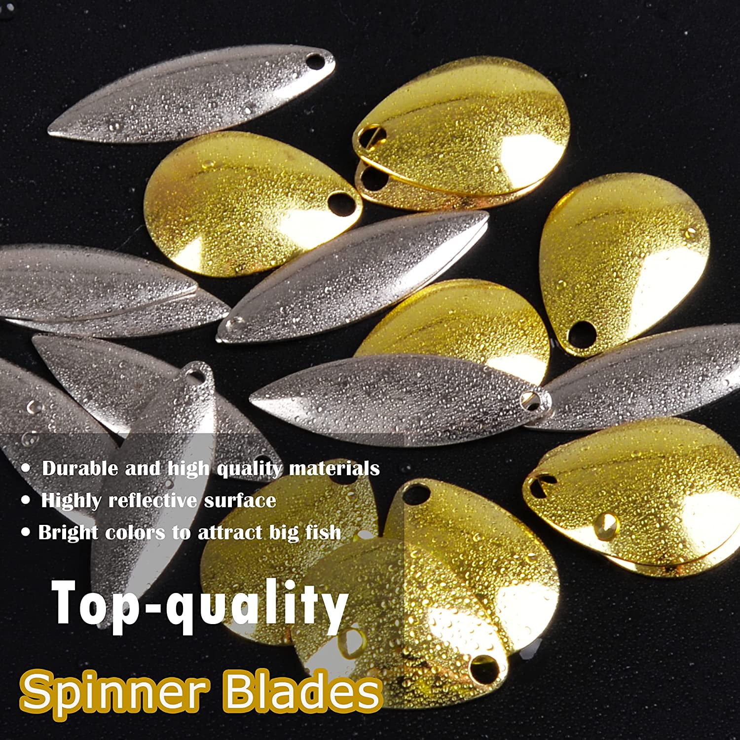 150pcs Walleye Spinner Rig Making Kit, Inline Spinner Lure Bodies